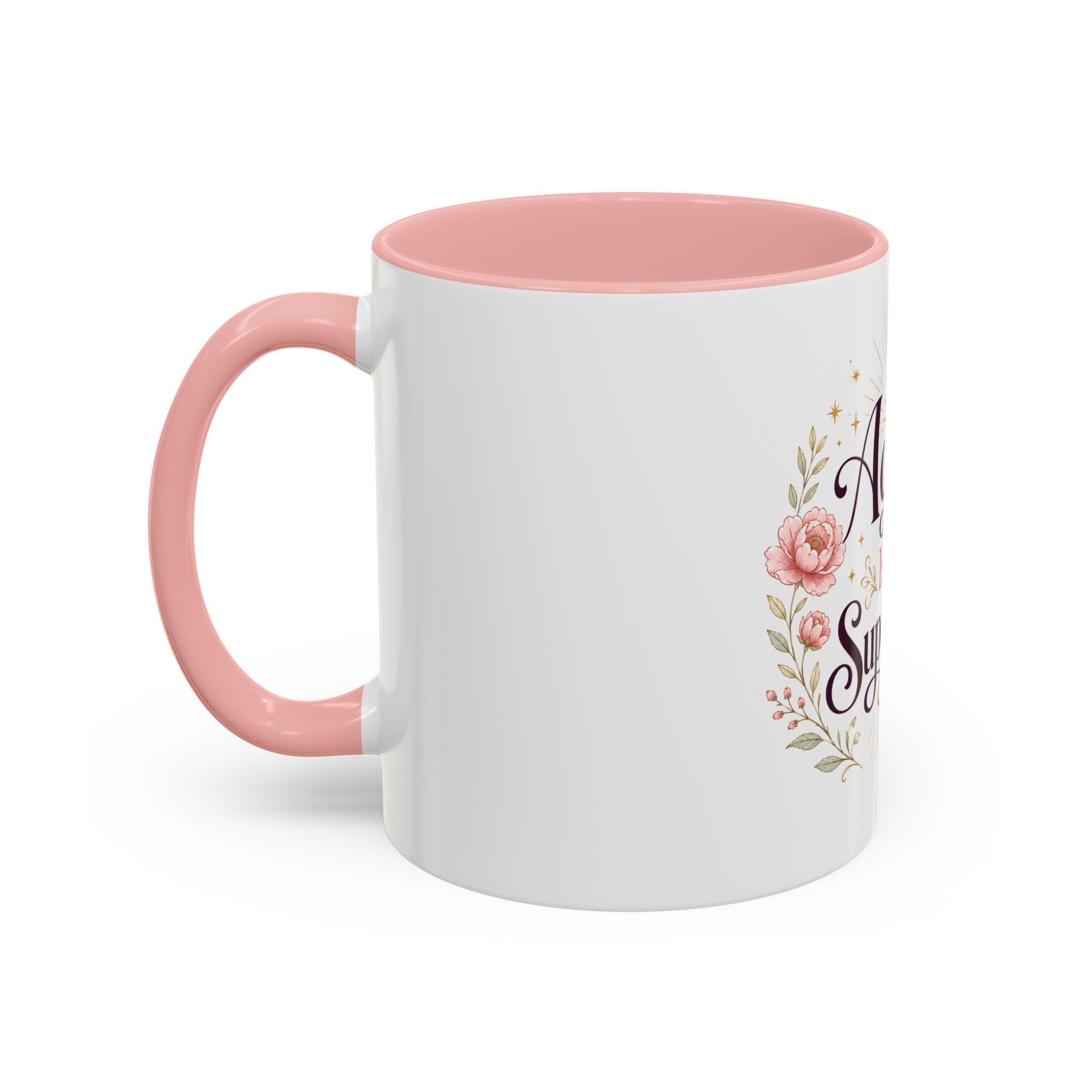 Aging Is My Superpower Coffee Mug — Floral 11/15oz Accent Mug for Moms & Grandparents