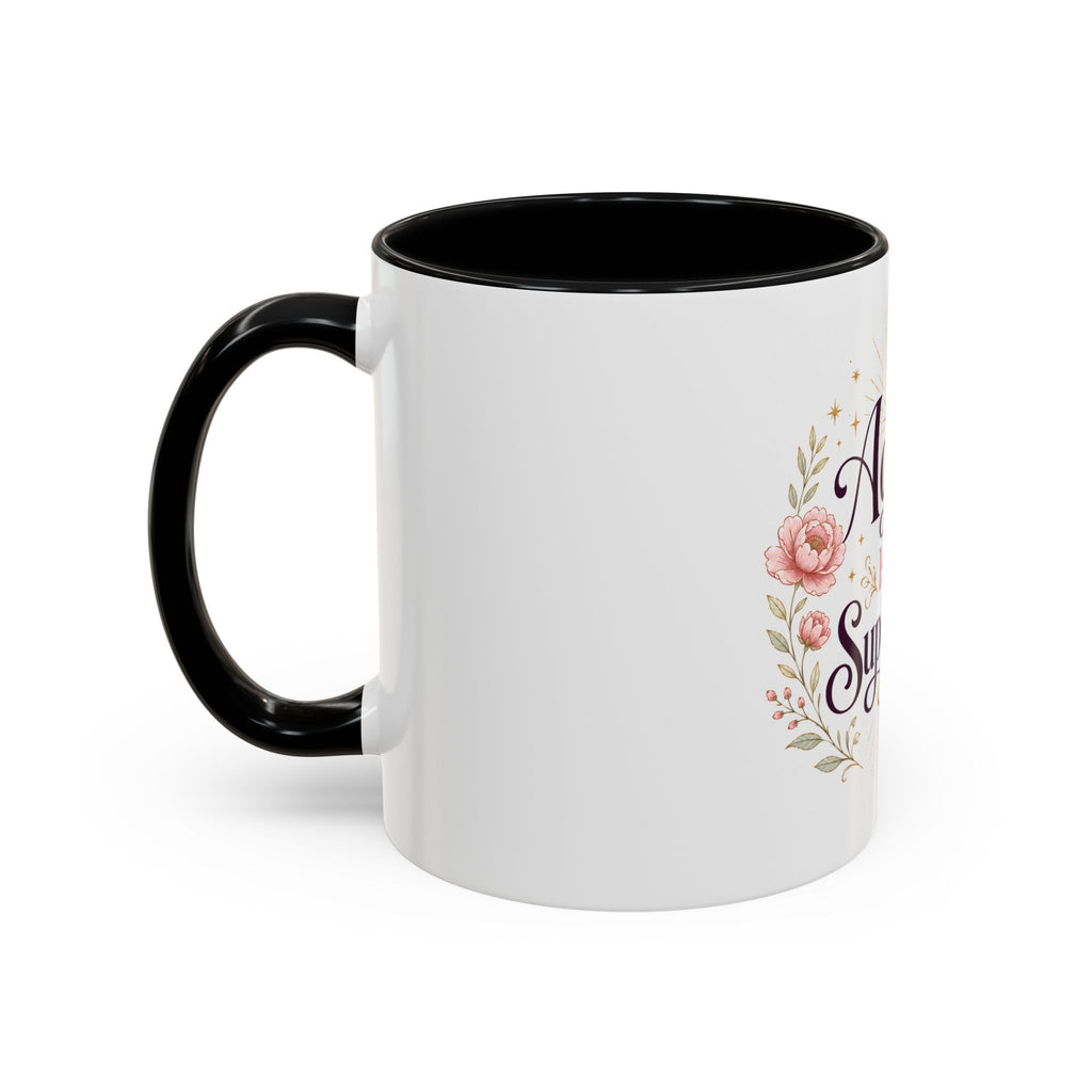 Aging Is My Superpower Coffee Mug — Floral 11/15oz Accent Mug for Moms & Grandparents