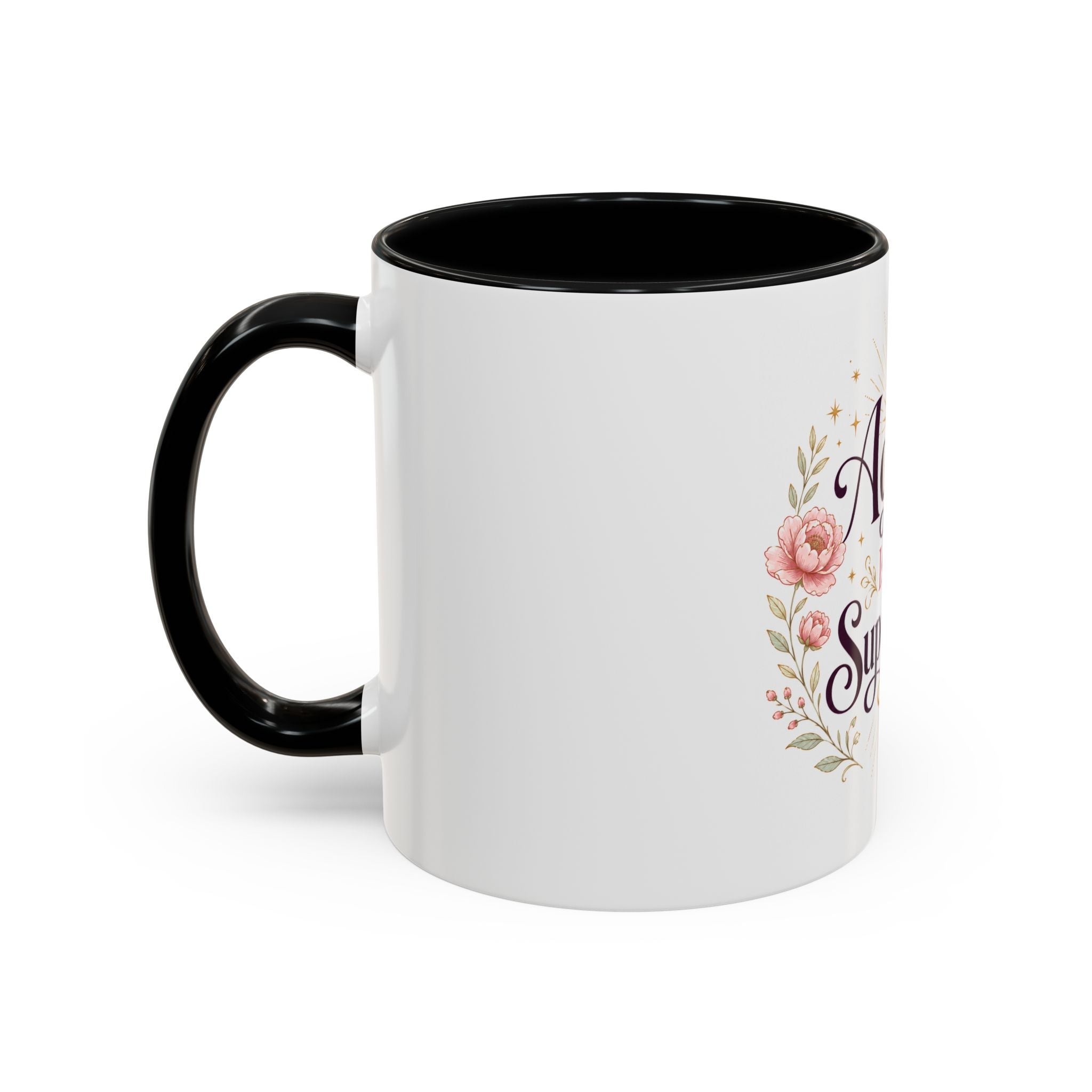 Aging Is My Superpower Coffee Mug — Floral 11/15oz Accent Mug for Moms & Grandparents