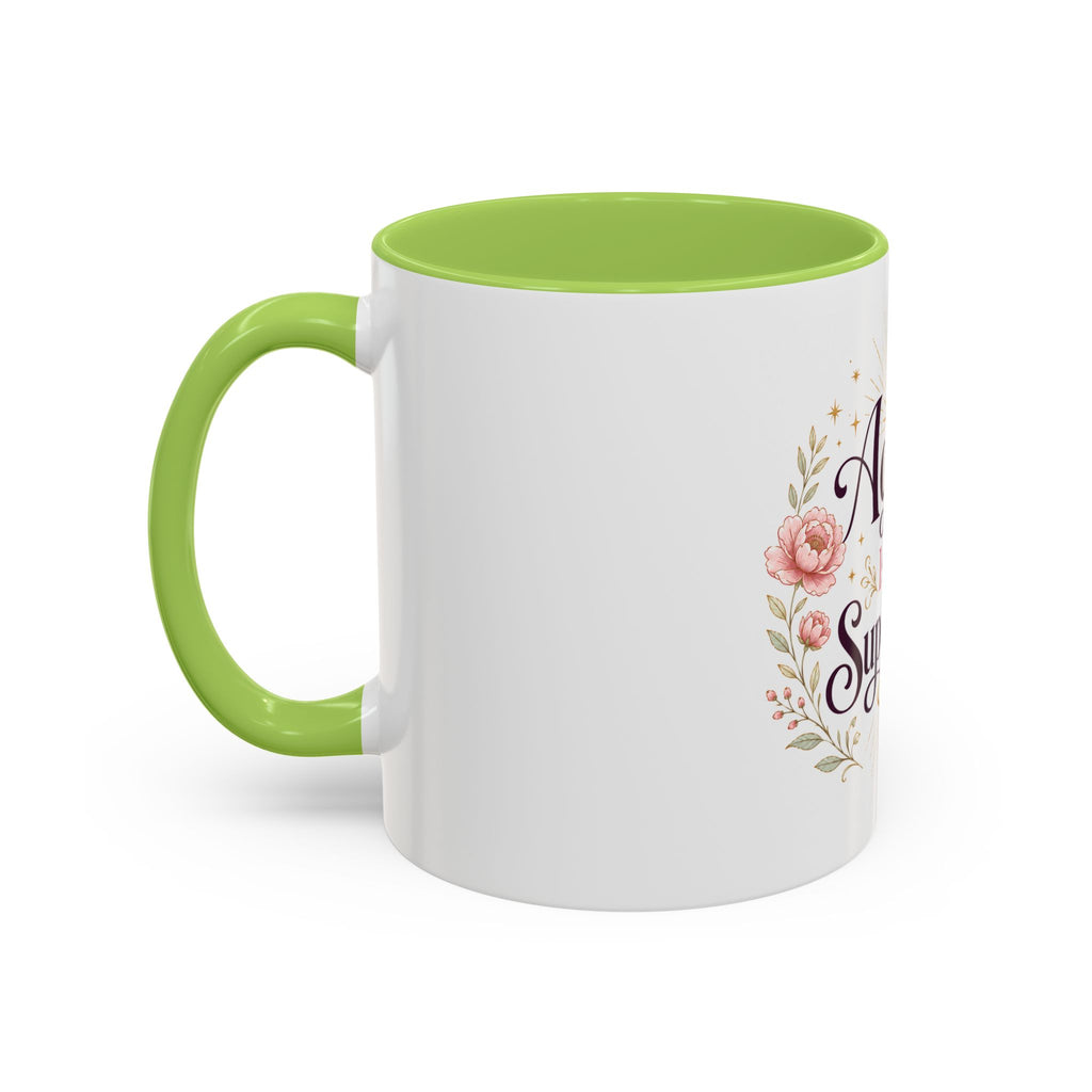 Aging Is My Superpower Coffee Mug — Floral 11/15oz Accent Mug for Moms & Grandparents