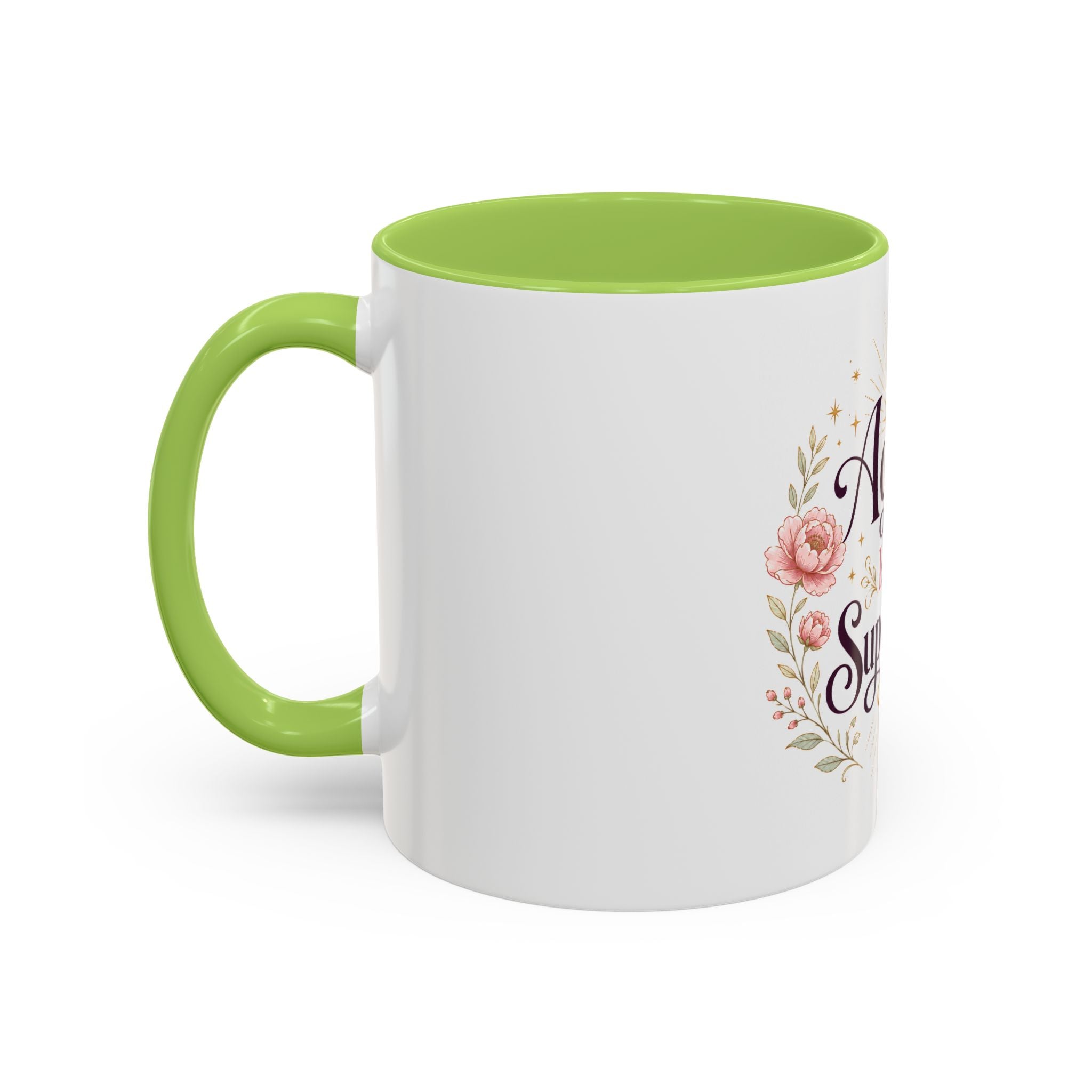 Aging Is My Superpower Coffee Mug — Floral 11/15oz Accent Mug for Moms & Grandparents