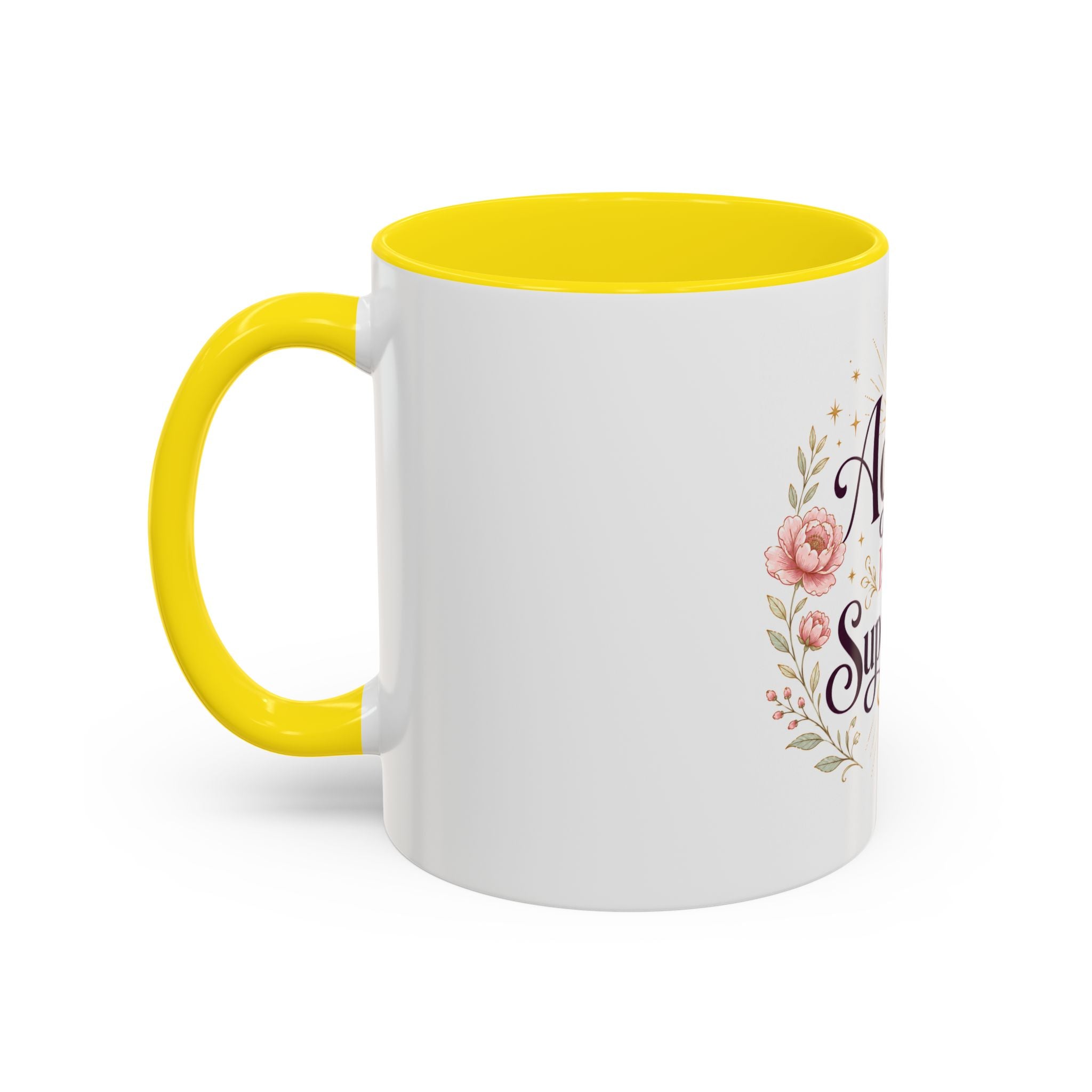 Aging Is My Superpower Coffee Mug — Floral 11/15oz Accent Mug for Moms & Grandparents