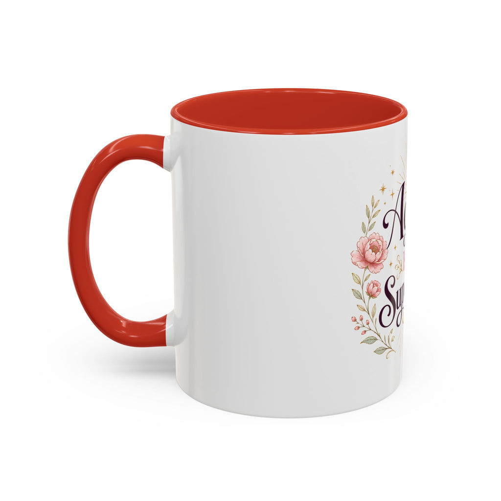 Aging Is My Superpower Coffee Mug — Floral 11/15oz Accent Mug for Moms & Grandparents