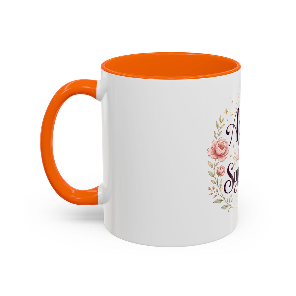 Aging Is My Superpower Coffee Mug — Floral 11/15oz Accent Mug for Moms & Grandparents