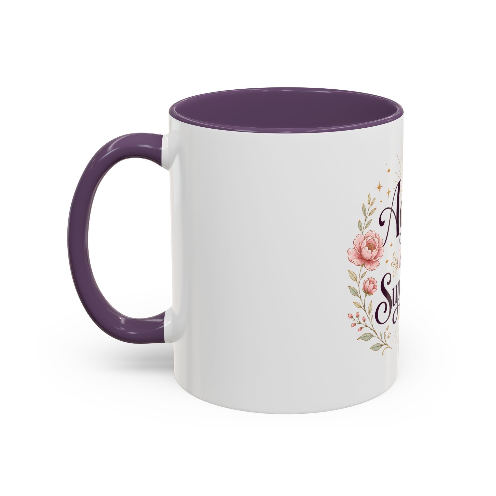 Aging Is My Superpower Coffee Mug — Floral 11/15oz Accent Mug for Moms & Grandparents