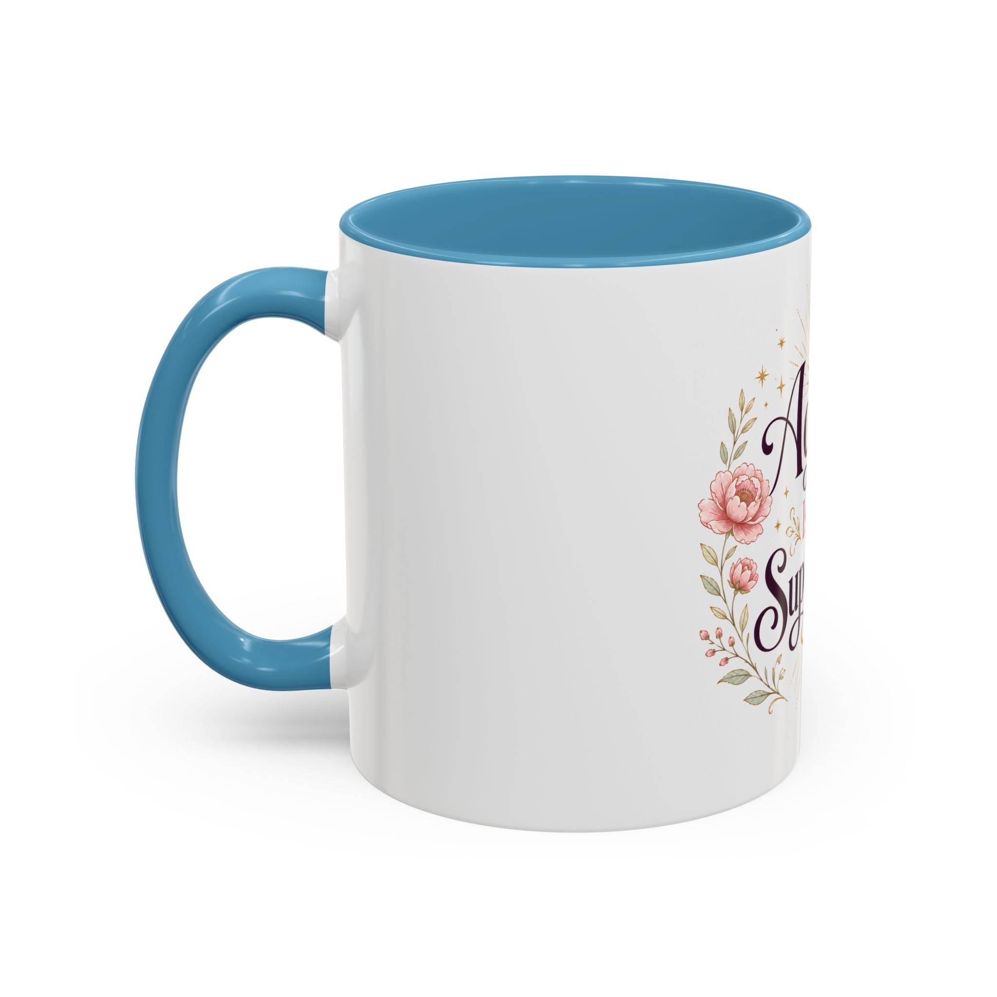 Aging Is My Superpower Coffee Mug — Floral 11/15oz Accent Mug for Moms & Grandparents