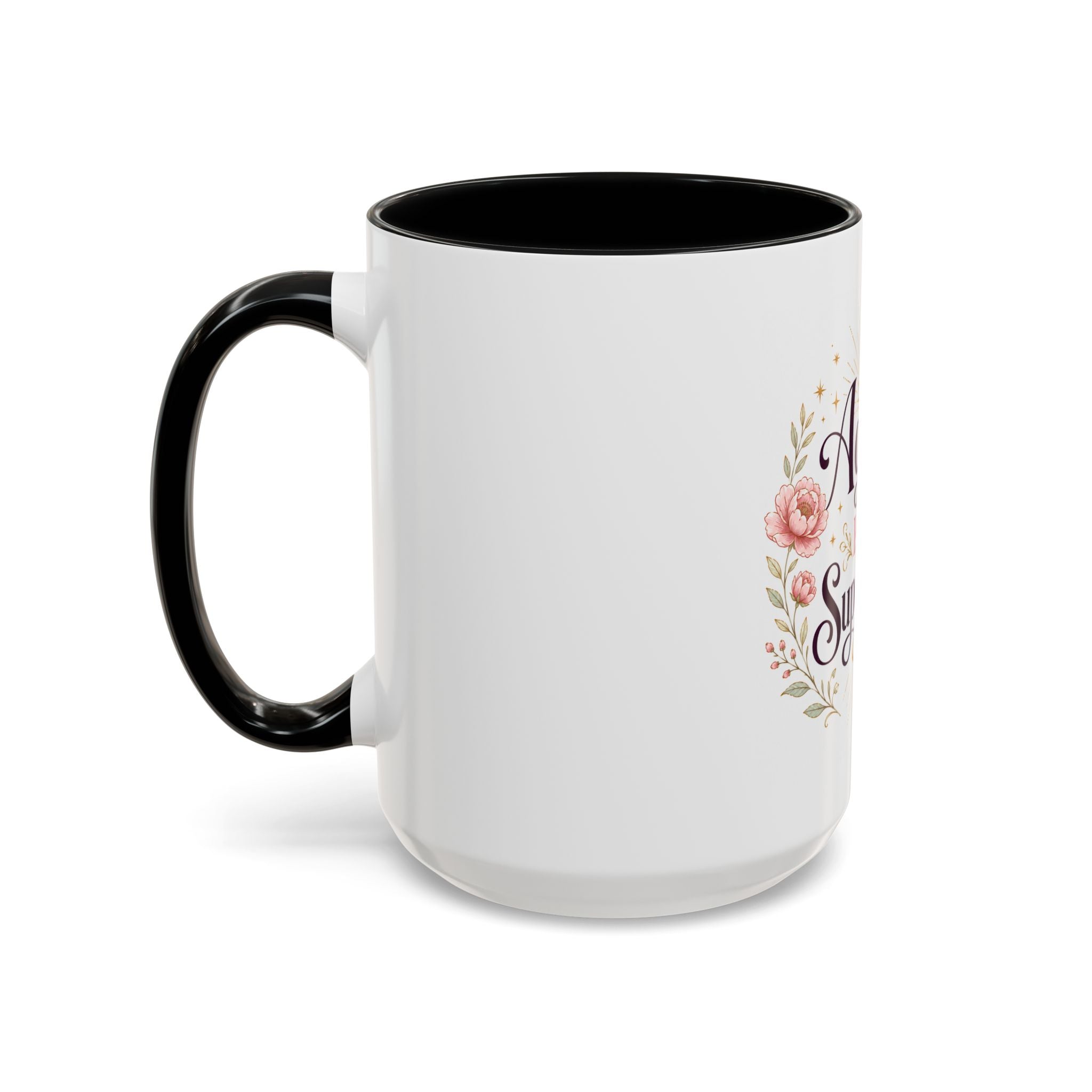 Aging Is My Superpower Coffee Mug — Floral 11/15oz Accent Mug for Moms & Grandparents
