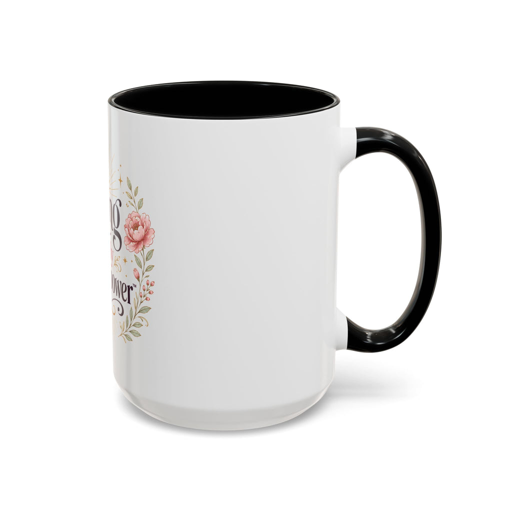 Aging Is My Superpower Coffee Mug — Floral 11/15oz Accent Mug for Moms & Grandparents