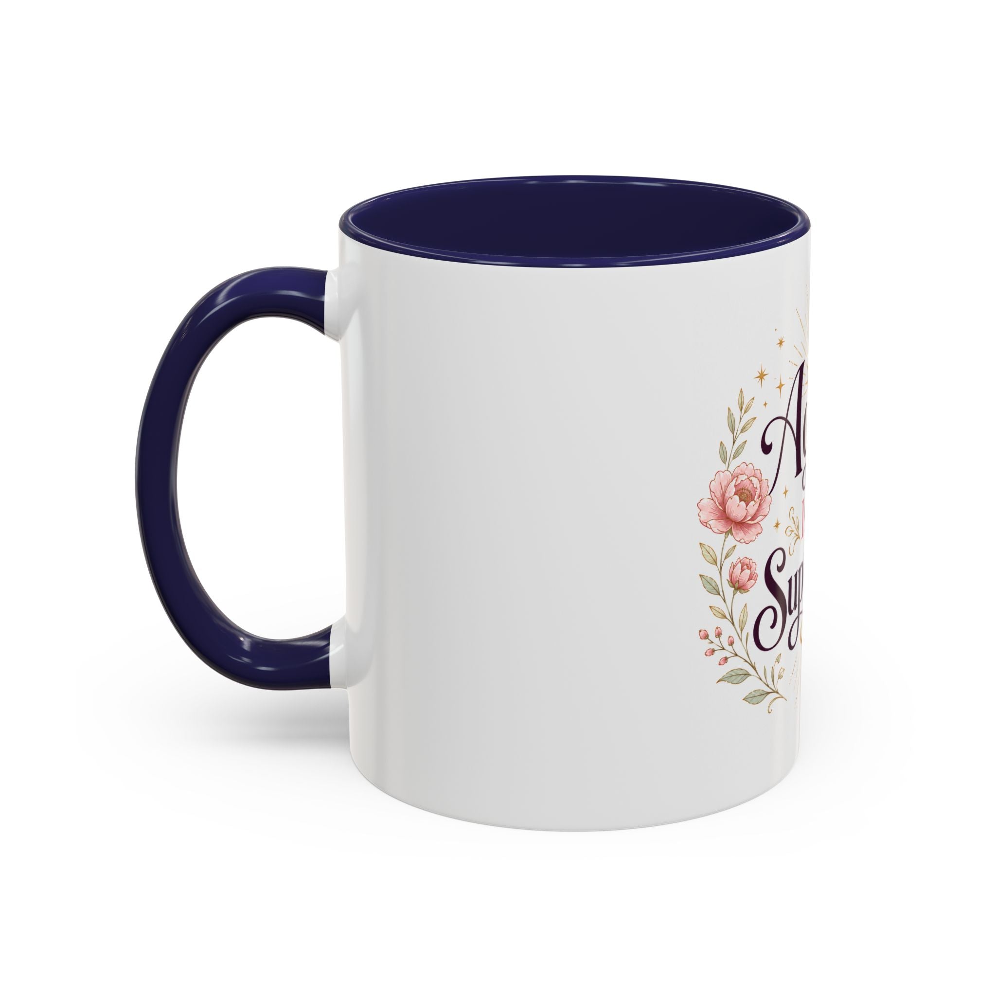 Aging Is My Superpower Coffee Mug — Floral 11/15oz Accent Mug for Moms & Grandparents